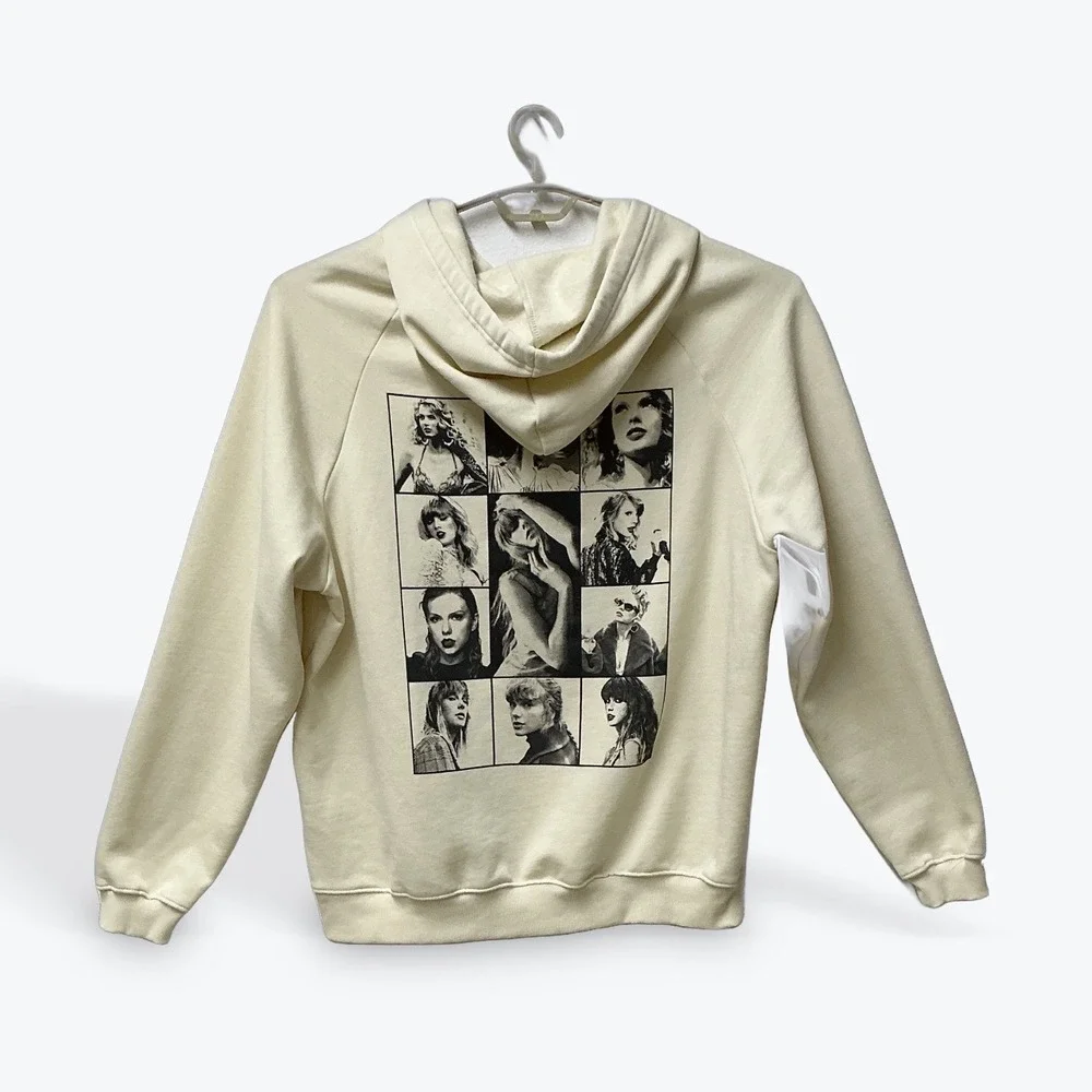 Taylor Swift The Eras Tour Cream Hoodie 2XL Official Merch Oversized Sweatshirt - Picture 9 of 10